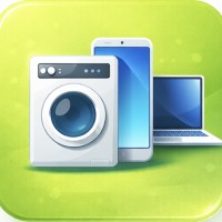 Laptop, smartphone and household appliances