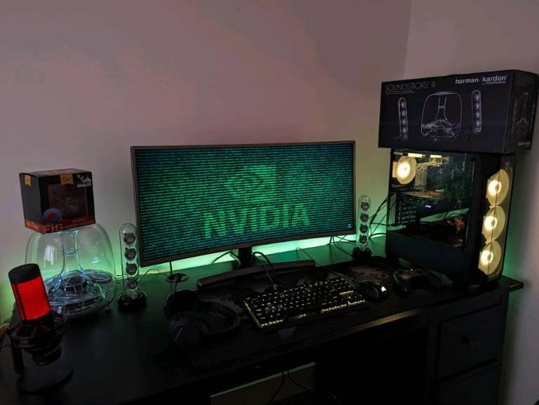 Massive Computer Set Up ZappAds: High-Specs Gaming & Workstation PC Complete Setup Bundle