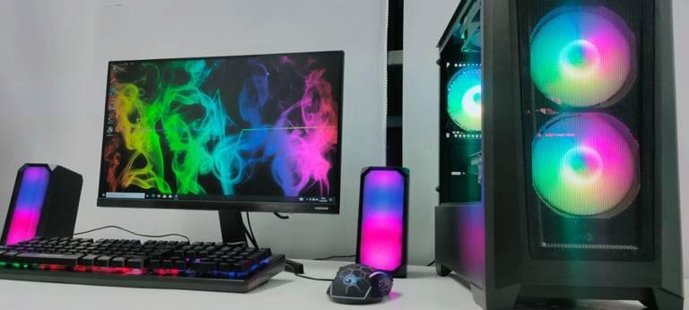 Liquid Filled Computer Monitor ZappAds: Quick Liquid Cooled Gaming Computer PC Setup with Monitor / i5 ...